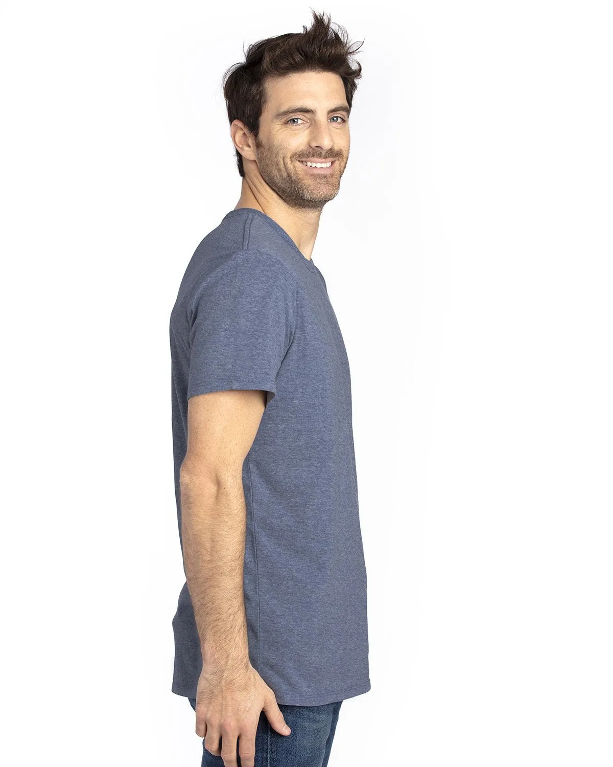 100A-Threadfast Apparel-NAVY HEATHER