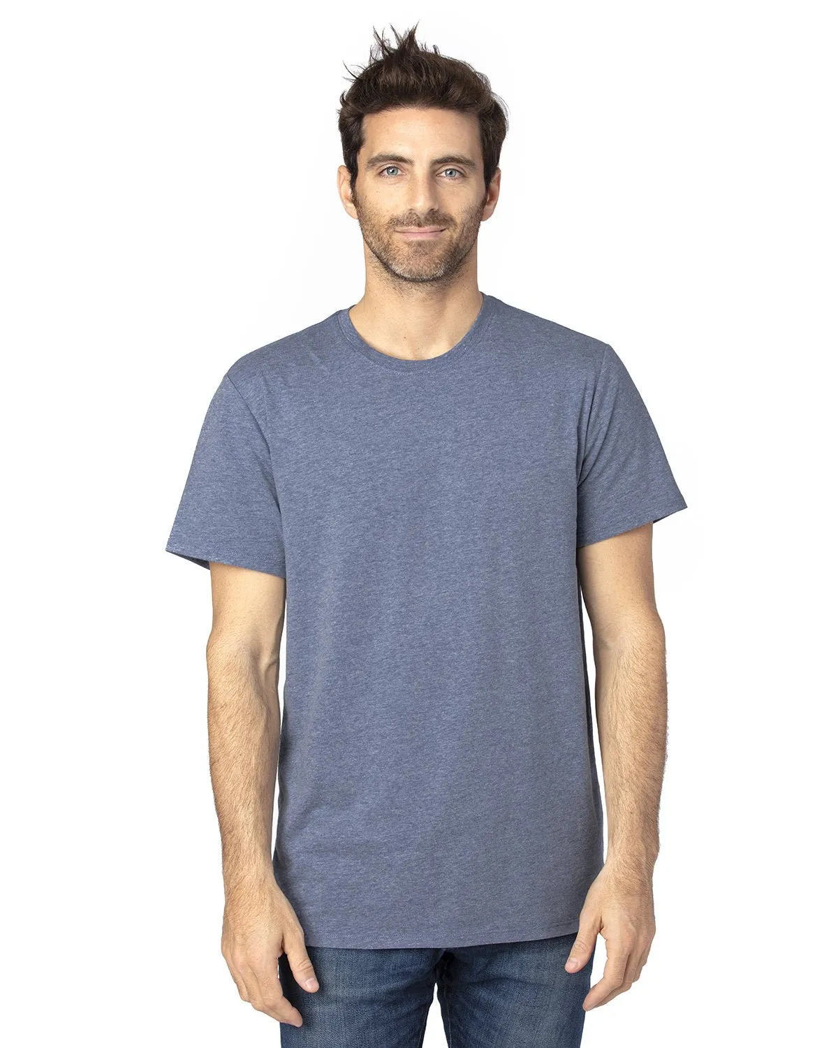 100A-Threadfast Apparel-NAVY HEATHER