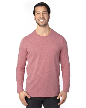 100LS-Threadfast Apparel-MAROON HEATHER