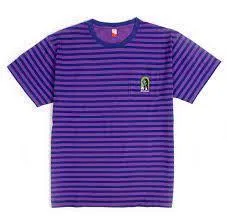 Aline Workshop Dinosaur Jr Green Mind Striped Shirt Purple