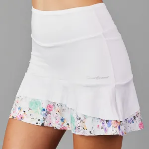 Amethyst Short Skort (embossed white/print)