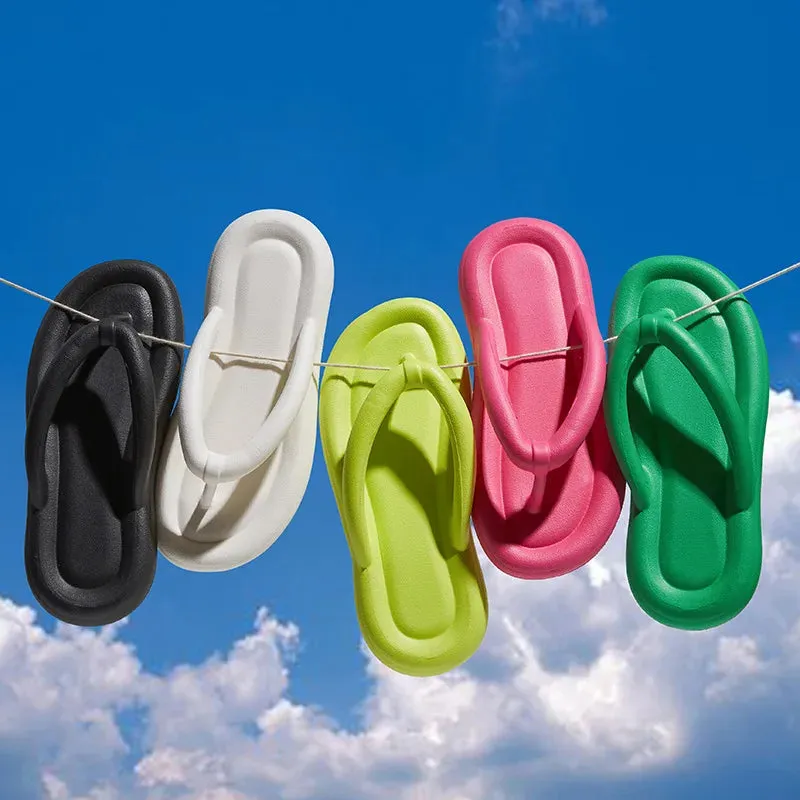 AMOZAE- - Candy Color Beach Flip Flops