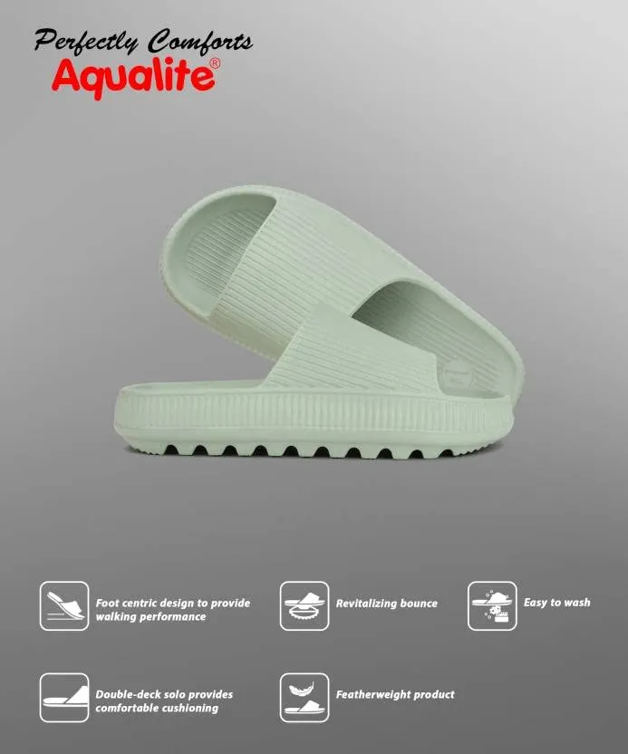 Aqualite Sliders for Women|| Comfort Trendy Stylish Fashionable Slippers For Women||Flip Flops for Women||Slides for Women, Pista, UK 7