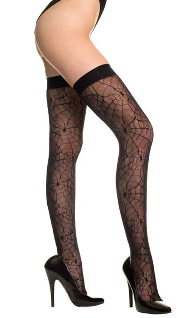 Arachne's Touch Thigh High Stockings