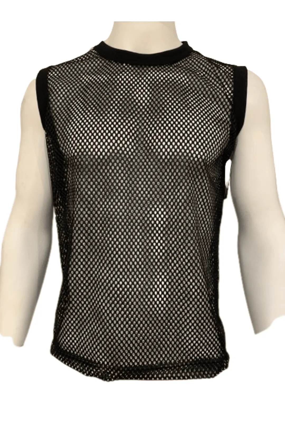 Black Fishnet Tank Top