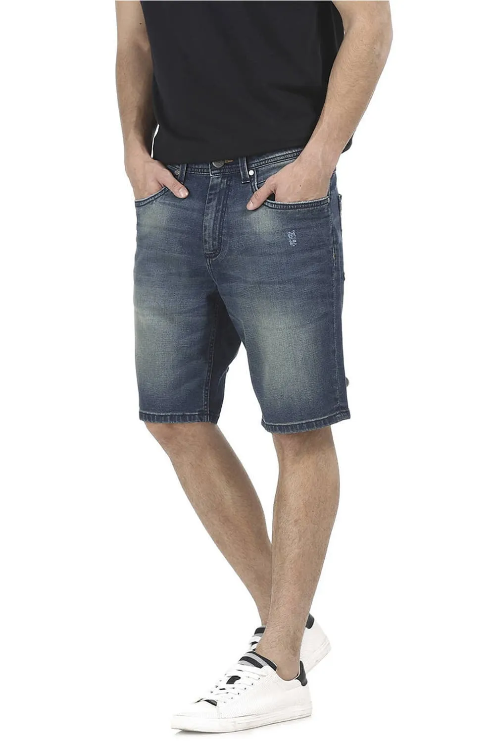 Comfort Fit Stretch Denim Shorts