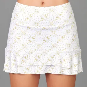 Golden White Short Skort (print)