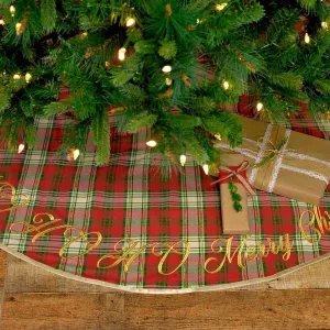 HO HO Holiday Tree Skirt 48"