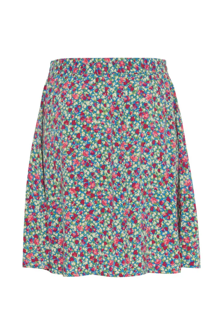 Joella Short Skirt - Palace Blue Ditsy