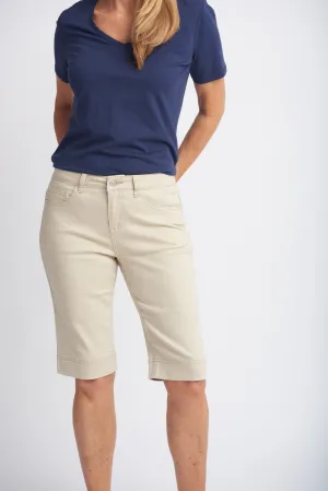 Knee Length Shorts Natural