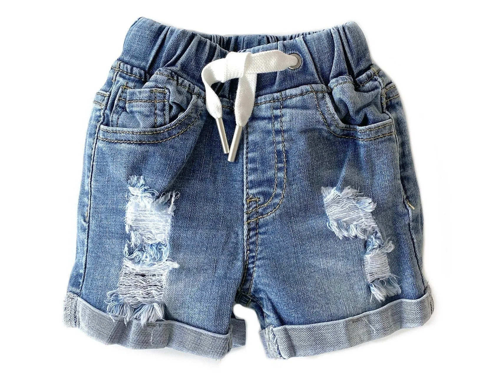 Little Bipsy Distressed Denim Shorts