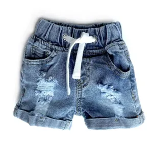 Little Bipsy Distressed Denim Shorts