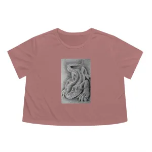 Lizzy the Lizard Women's Flowy Cropped Tee