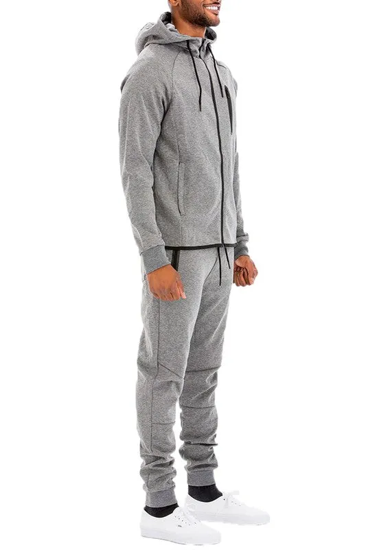 Mens Full Zip Sweat Pant Sweat Set