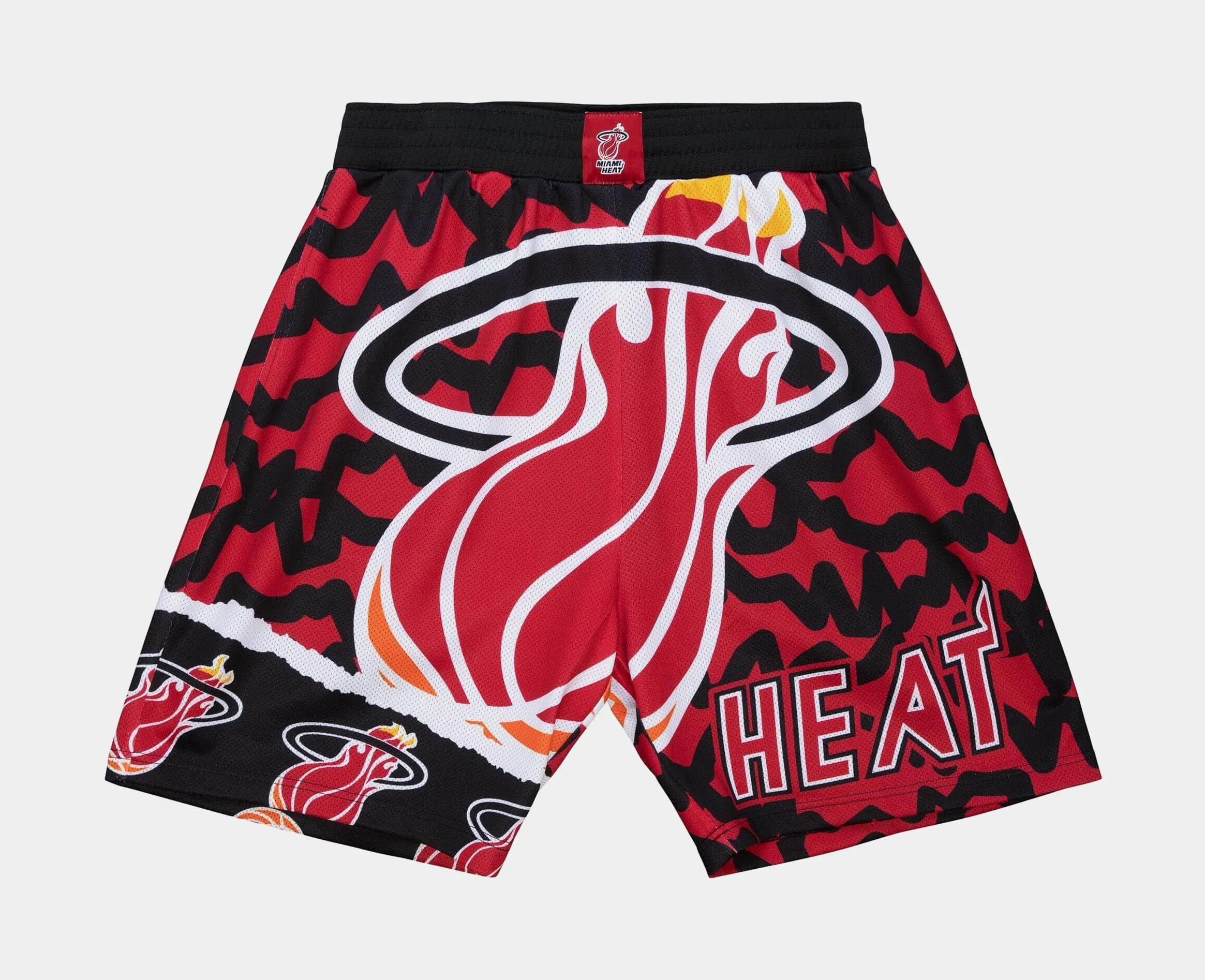 Miami Heat Jumbotron 2.0 Sublimated Shorts Mens Shorts (Black/Red)