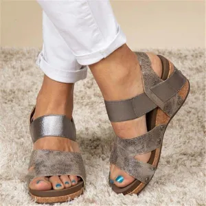 Muffin thick platform wedge sandals