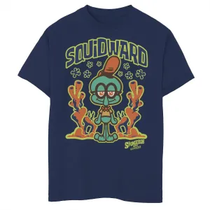 Nickelodeon Squidward T-Shirt for Boys Ages 8-20 SpongeBob SquarePants: Sponge on the Run ,  blue