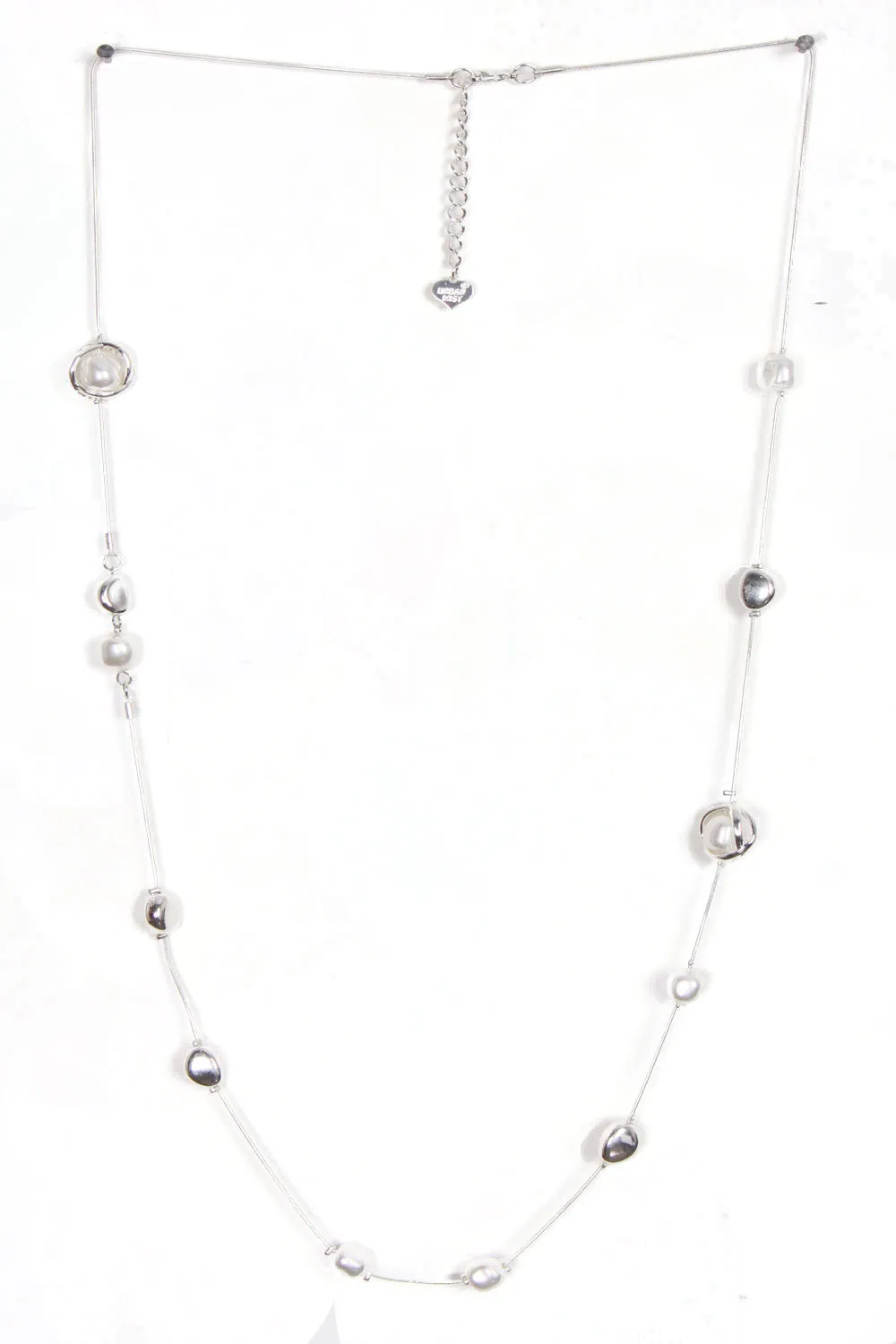 Pearl And Beads Long Necklace