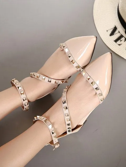 Point Toe Flat Sandals