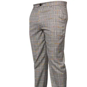 Prestige Tan Black Gold Plaid Pants