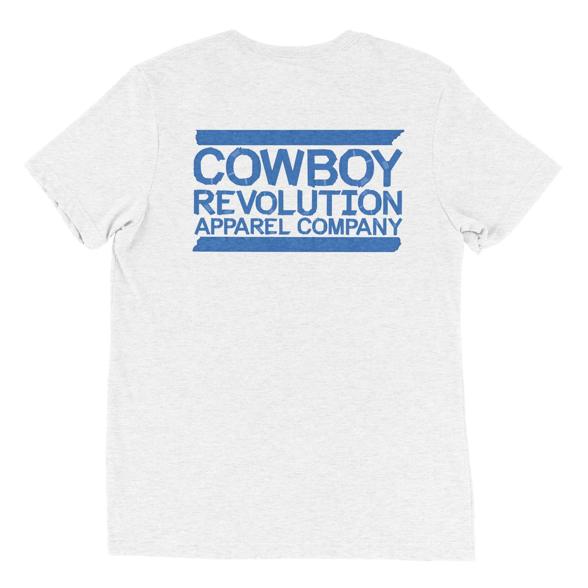 "War Is A Racket" Masking Tape Cowboy Revolution Tri-Blend Tee