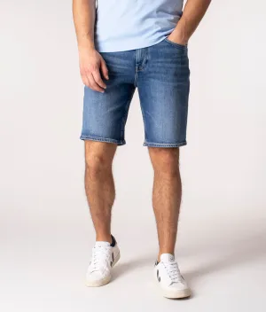 Regular Fit Faded Brooklyn Denim Shorts