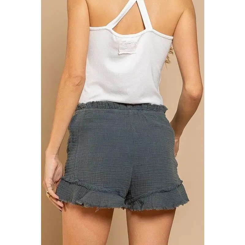 Smoked Ruffle Shorts