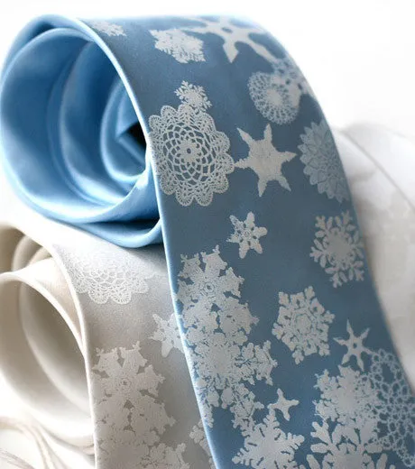 Snowflake Silk Necktie