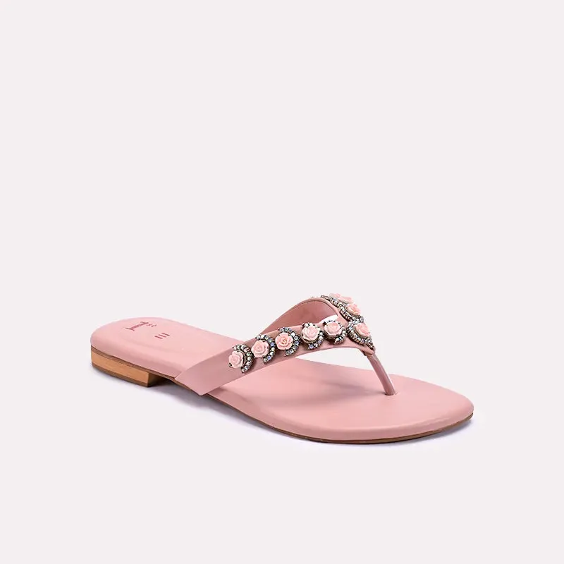 Solace Pink Fancy Flip Flops 0412492