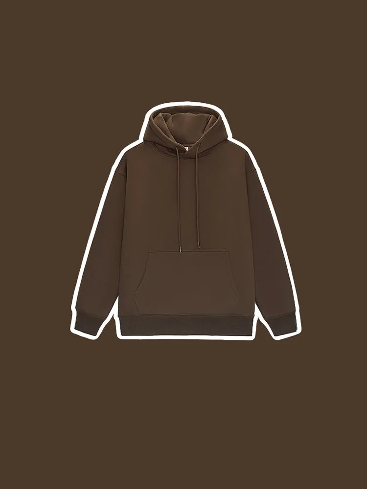 Solid Color Hooded Velvet Thickened Hoodie