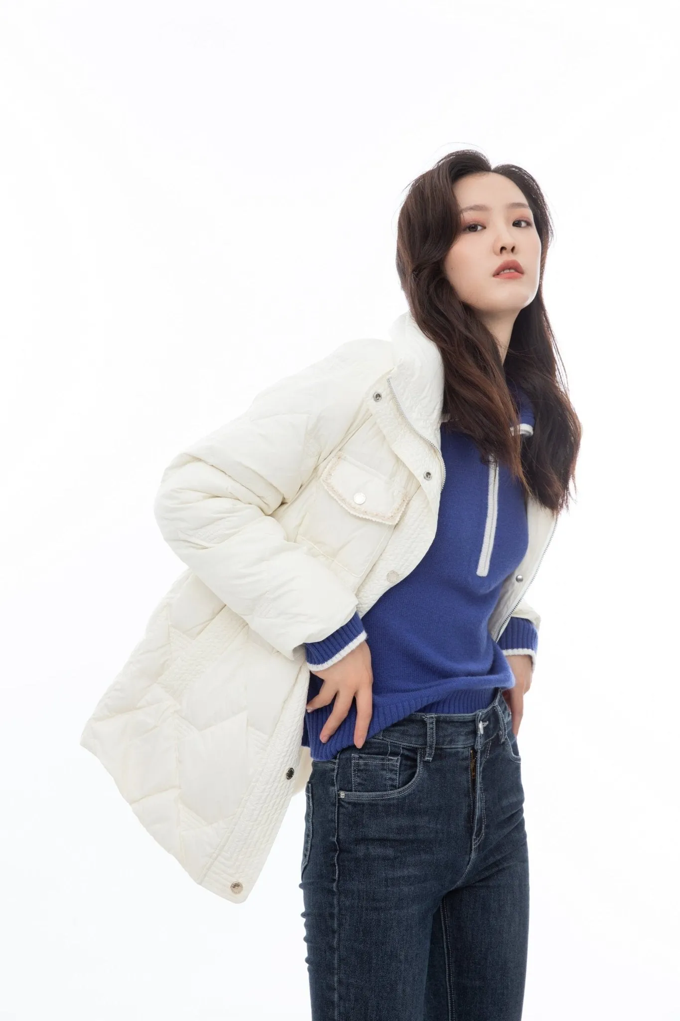 White Short Down Jacket