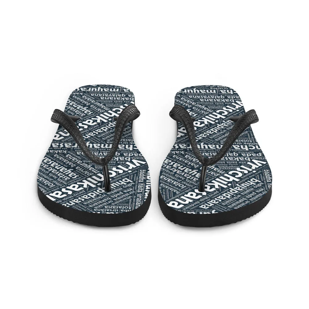 YFS Sanskrit Flip Flops